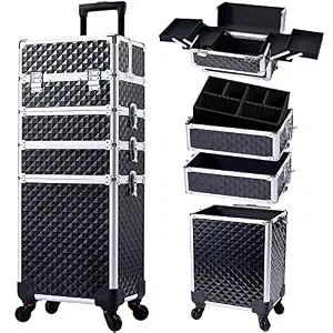 Stagiant 4-in-1 Rolling Makeup Case