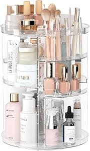 Rotating 8-Layer Makeup Organizer