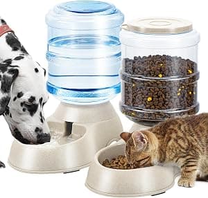 Automatic Cat Feeder and Water Dispenser Set