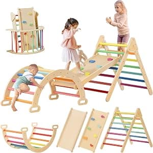 Tiny Land 7-in-1 Foldable Pikler Triangle