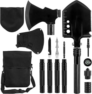Survival Folding Shovel with Extension Handles