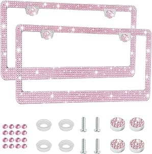 Amiss Bling Rhinestone License Plate Frame